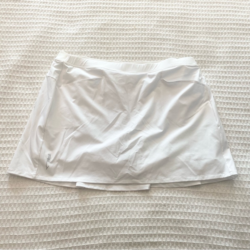 RLX Ralph Lauren White Stretch pleated Skort size XL